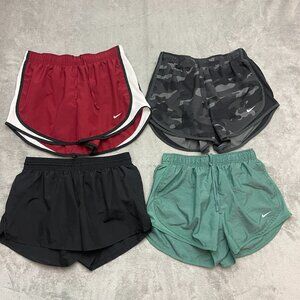 Lot of 4 Nike Tempo Women’s Size Medium Dri-Fit Running Shorts Athletic
